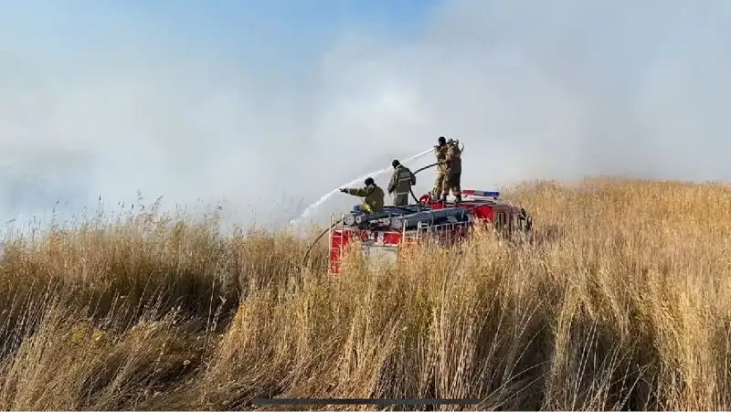 Атырау облысындағы өрттің бір ошағы сөндірілді