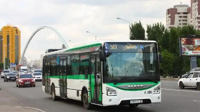 Автобус, қоғамдық көлік, Астана, жүріс бағытындағы өзгеріс