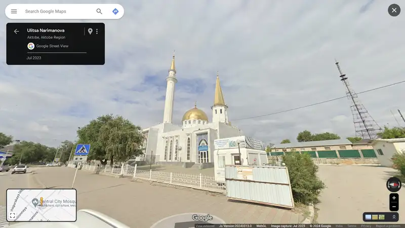 Ақтөбе орталық мешіті, Street View , сурет - Zakon.kz жаңалық 26.03.2024 14:02