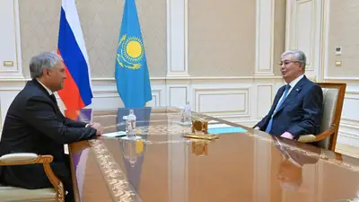 Президент Қасым-Жомарт Тоқаев Ресей Мемлекеттік думасының төрағасын қабылдады