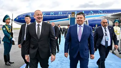 Әзербайжан Президенті Ильхам Әлиев Шанхай ынтымақтастық ұйымына мүше мемлекеттер басшылары кеңесінің 24-ші отырысына қатысу үшін Астанаға келді. 