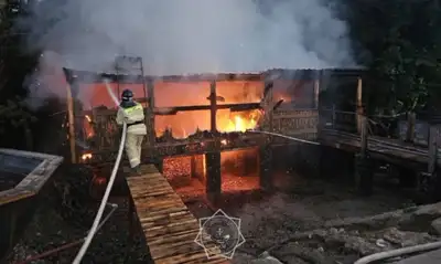 Ақтөбеде монша кешеніндегі өрт сөндірілді