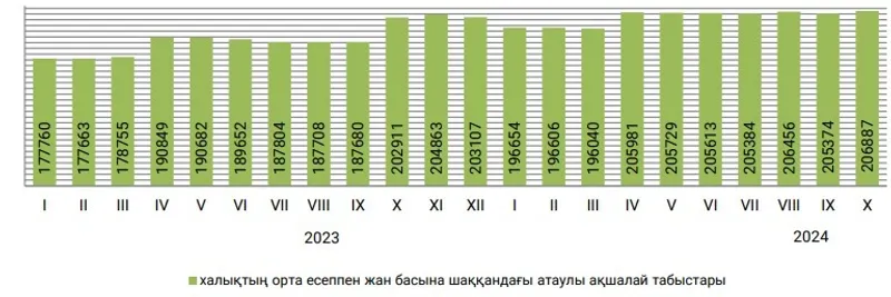 2024 жылы халықтың табысы мен жалақысы қалай өзгерді, сурет - Zakon.kz жаңалық 18.12.2024 16:30