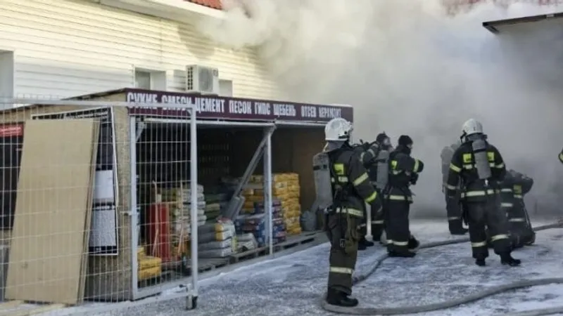 Павлодарда отқа оранған дүкенде қызметкер көз жұмды