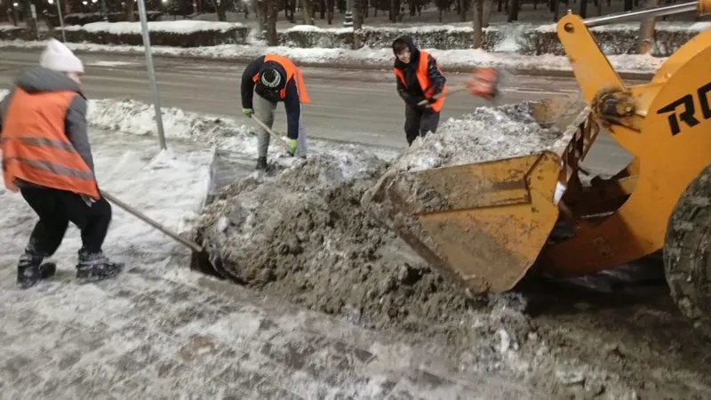 Алматыда жауған қалың қардан кейін 24 мың текше метр қар шығарылды