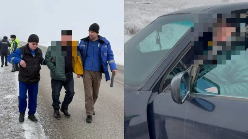 Ақмолада полицейлер инсульт алған жүргізушіні құтқарды