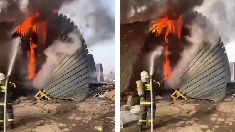 Алматыда қоймадан өрт шықты