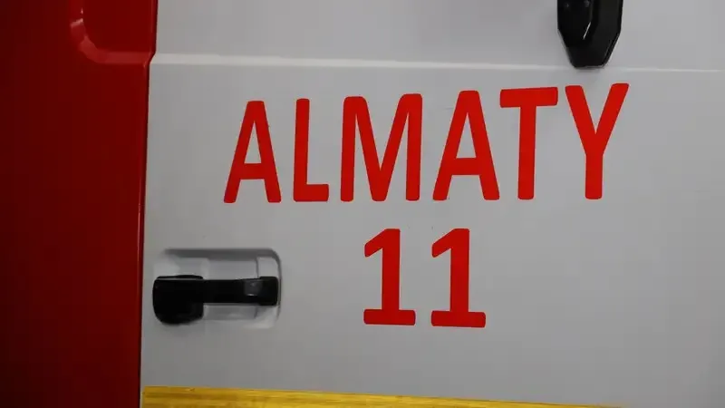 Алматыда көшенің қақ ортасында көлік өртеніп кетті