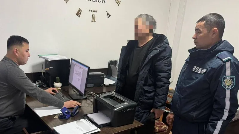 Түркістан облысында полиция халықаралық іздеуде жүрген ер адамды ұстады