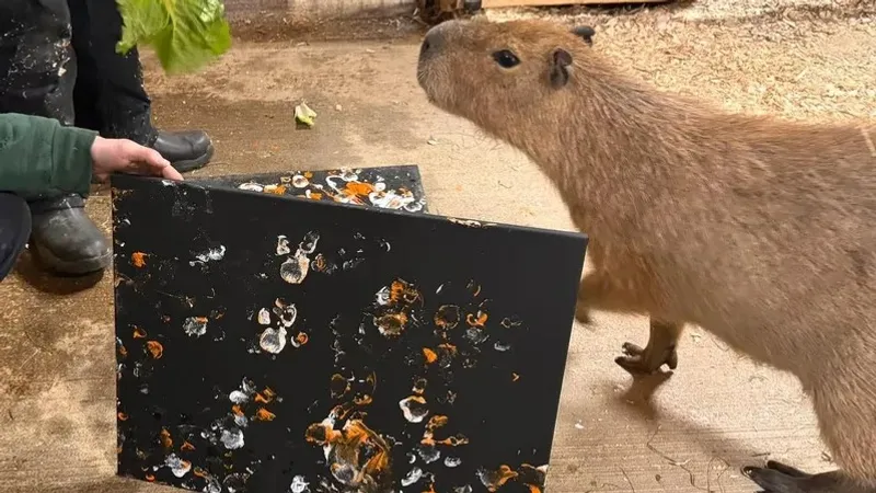 Нью-Йоркте аукционда жануарлар салған суреттер сатылады