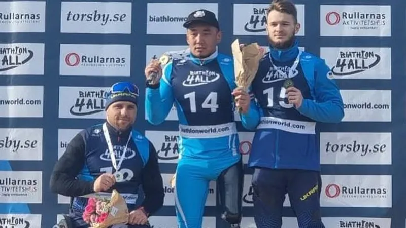 Ербол Хамитов парабиатлоннан әлем кубогы кезеңінде жеңіске жетті