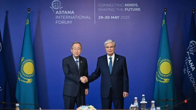 Мемлекет басшысы Пан Ги Мунмен кездесті