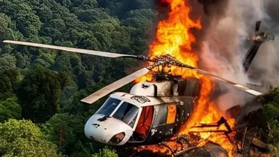 Үндістанда тікұшақ апатынан жеті адам қаза тапты, сурет - Zakon.kz жаңалық 15.06.2025 11:32