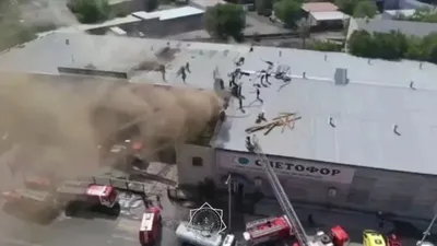 Өрт, Семей, мейрамхана, ұшқышсыз ұшу аппараты , сурет - Zakon.kz жаңалық 01.07.2025 21:20