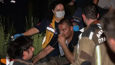 Өрт, Түркия, Анкара, 26-қабатты тұрғын үй , сурет - Zakon.kz жаңалық 13.07.2025 12:54