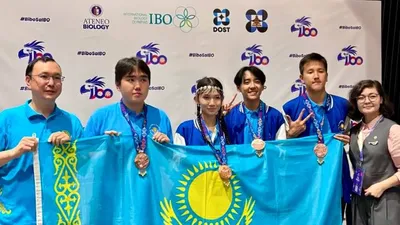 Қазақстандық оқушылар биология пәні бойынша әлемдегі ең беделді олимпиададан төрт қола медаль жеңіп алды, сурет - Zakon.kz жаңалық 27.07.2025 16:47