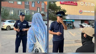 Полиция қызметкерлері қоғамдық орындарда бетті жабуға тыйым салу туралы түсіндіру жұмыстарын жалғастырып жатыр, сурет - Zakon.kz жаңалық 31.07.2025 16:19