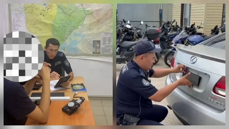 Ақтөбеде көлік нөмірін жасыру мақсатында құрылғы орнатқан жүргізушісі анықталды