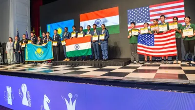 Қазақстандық мектеп оқушылары АҚШ-та өткен шахматтан әлем чемпионатында "күміс" иеленді, сурет - Zakon.kz жаңалық 09.08.2025 22:02