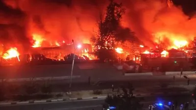 Ташкентте ірі базар толығымен жанып кетті, сурет - Zakon.kz жаңалық 11.08.2025 12:33