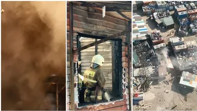 Таң сәріде Алматыдағы базарда өрт тұтанды , сурет - Zakon.kz жаңалық 11.08.2025 13:54