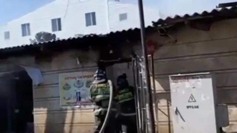 Түркістанда құтқарушылар сауда бутигіндегі жарылыстың алдын алды