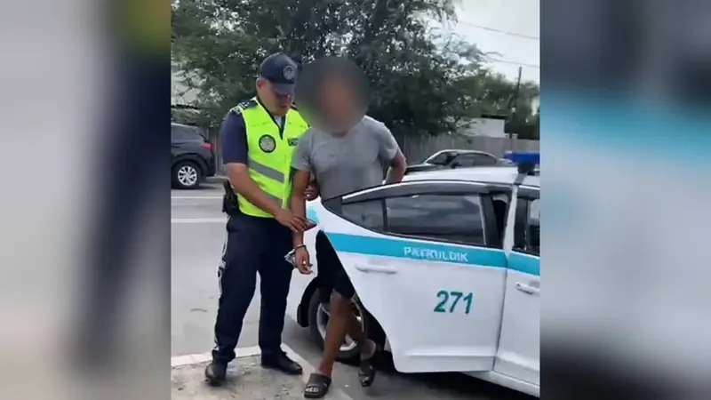 Алматы облысында полиция қылмыс жасаған мас жүргізушіні ұстады