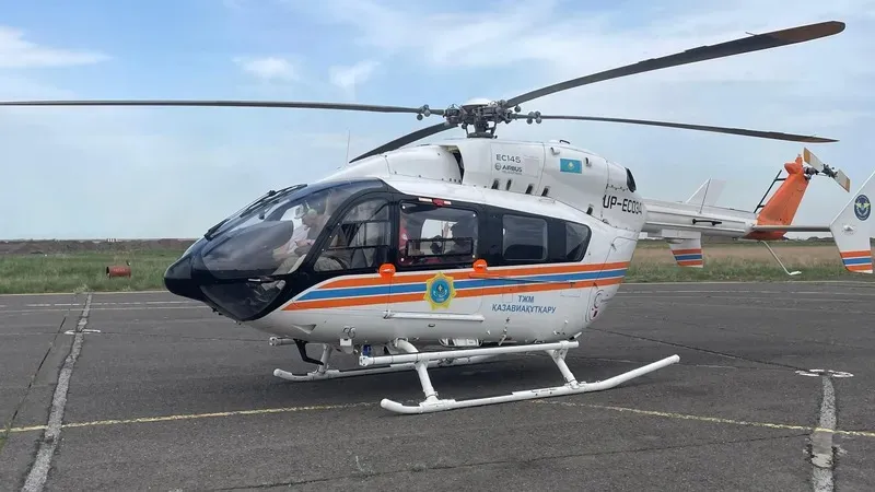 Тікұшақ, санавиация, Екібастұз, Павлодар, бойжеткен, науқас, сурет - Zakon.kz жаңалық 18.08.2025 20:44