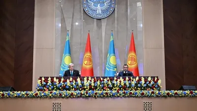 Тоқаев пен Жапаров БАҚ өкілдері үшін мәлімдеме жасады, сурет - Zakon.kz жаңалық 22.08.2025 14:45