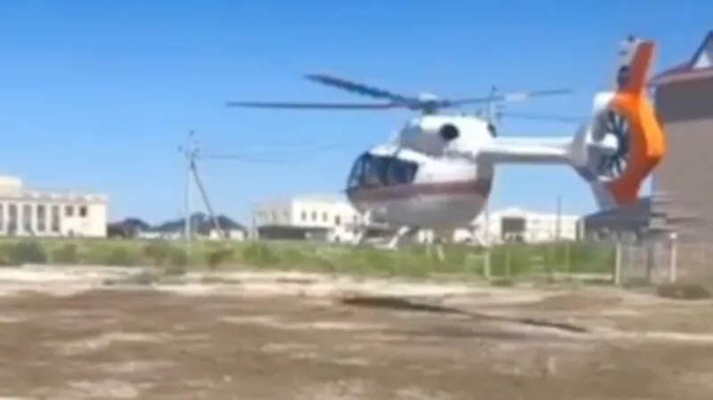 Әуе арқылы жедел эвакуация: Қазалы тұрғыны ауруханаға тікұшақпен жеткізілді