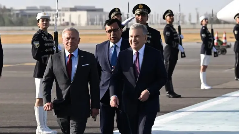 Иордания Королі Өзбекстанға барды