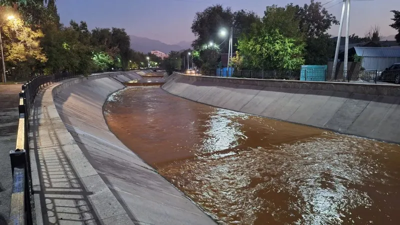 Алматылықтарды Есентай өзенінің түсі алаңдатып қойды