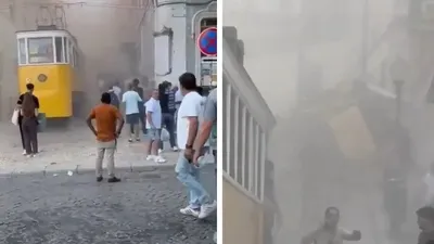 Португалия астанасында фуникулер рельстен шығып кетіп, апатқа ұшырады – қаза тапқандар бар, сурет - Zakon.kz жаңалық 04.09.2025 10:27