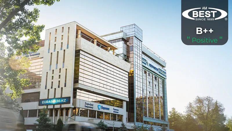 Болжам "Позитивті": AM Best "Евразия" СК-ның рейтингін жақсартты