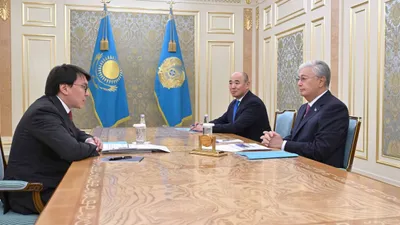 Мемлекет басшысы Бәсекелестікті қорғау және дамыту агенттігінің төрағасын қабылдады, сурет - Zakon.kz жаңалық 11.09.2025 16:01