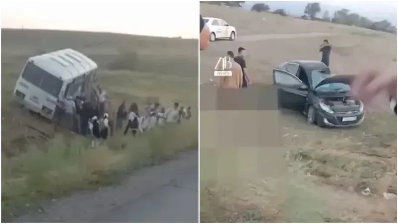 Алматы облысында мектеп оқушыларын тасымалдаған автобус пен жеңіл көлік соқтығысып, екі адам қайтыс болды