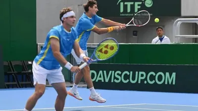 Дэвис кубогындағы жұптық кездесуде Қазақстан құрамасы Кореяға жол берді, сурет - Zakon.kz жаңалық 13.09.2025 11:54