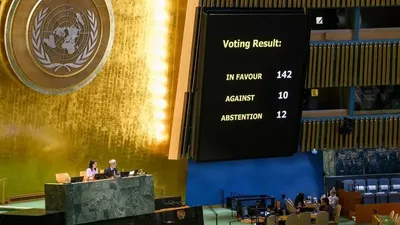 БҰҰ Бас Ассамблеясы Палестина мемлекетін құру туралы декларацияны мақұлдады, сурет - Zakon.kz жаңалық 13.09.2025 14:38