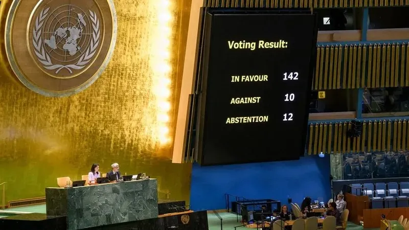 БҰҰ Бас Ассамблеясы Палестина мемлекетін құру туралы декларацияны мақұлдады
