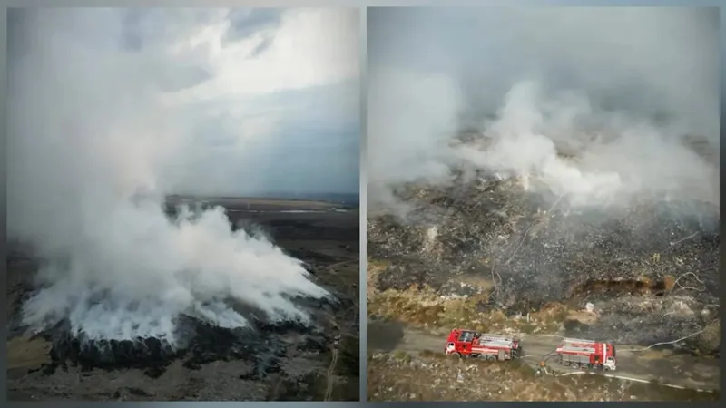 Алатаудағы полигондағы өртке байланысты төтенше жағдай режимі енгізілді