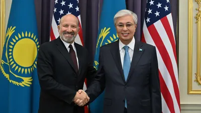 Кездесу, АҚШ, Нью-Йорк, Тоқаев, АҚШ-тың Сауда министрі, Говард Лютник, сурет - Zakon.kz жаңалық 22.09.2025 21:29