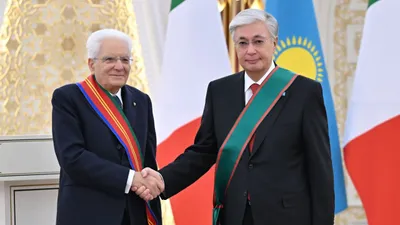 Италия президенті Қасым-Жомарт Тоқаевқа Италияның ең жоғары наградасын табыстады , сурет - Zakon.kz жаңалық 29.09.2025 14:32