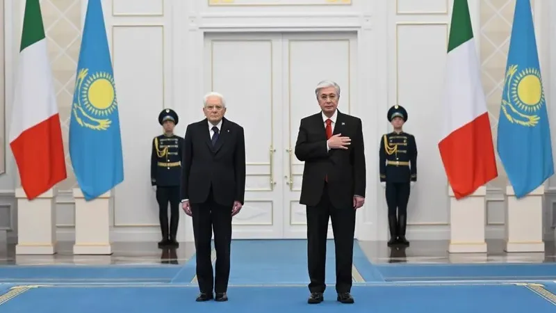 Ақордада Италия президентін қалай қарсы алды