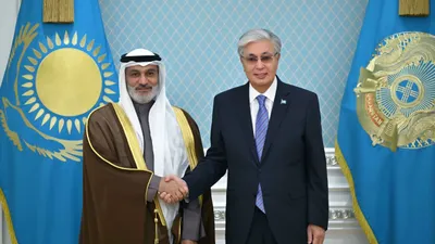 Бүгін, 2025 жылғы 3 қазанда Мемлекет басшысы Қасым-Жомарт Тоқаев ОПЕК Бас хатшысы Хайсам әл-Гайсты қабылдады, деп хабарлайды Zakon.kz., сурет - Zakon.kz жаңалық 03.10.2025 12:51