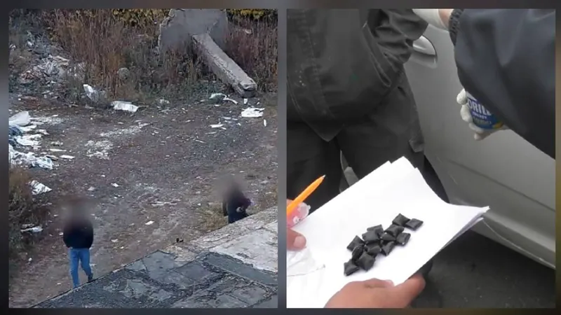 Елордада полиция ірі көлемдегі есірткімен екі күдіктіні ұстады