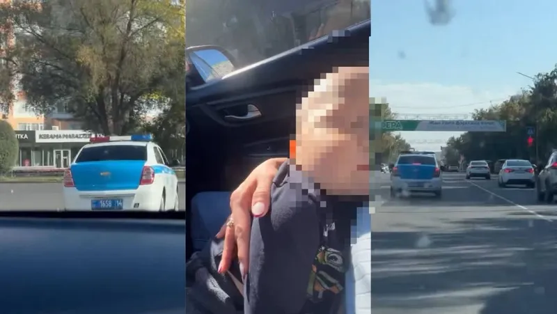 Павлодарда полицейлер сәбидің өмірін сақтап қалды
