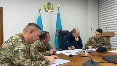 6 қазанға қараған түні Қазақстанның Төтенше жағдайлар министрлігі Жамбыл, Түркістан облыстары және Шымкент қаласы бойынша жедел штаб құрды., сурет - Zakon.kz жаңалық 06.10.2025 08:35