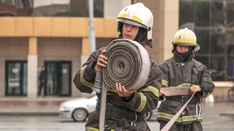 Астанада "Хан Шатыр" маңындағы жаңа ғимаратта өрт шықты