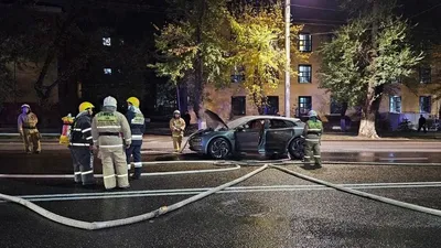 Өрт, Алматы, электромобиль, Zeekr, сурет - Zakon.kz жаңалық 13.10.2025 20:50