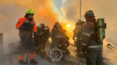 ҚР ТЖМ құтқарушылары, өрт сөндірушілер, қызыл жалынды ауыздықтады, сурет - Zakon.kz жаңалық 27.10.2025 09:18